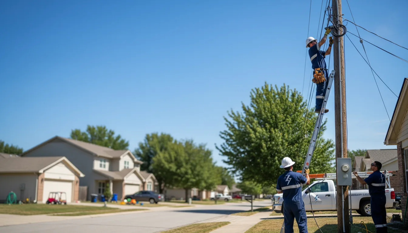 Residential electrician providing installation services in Waco, TX